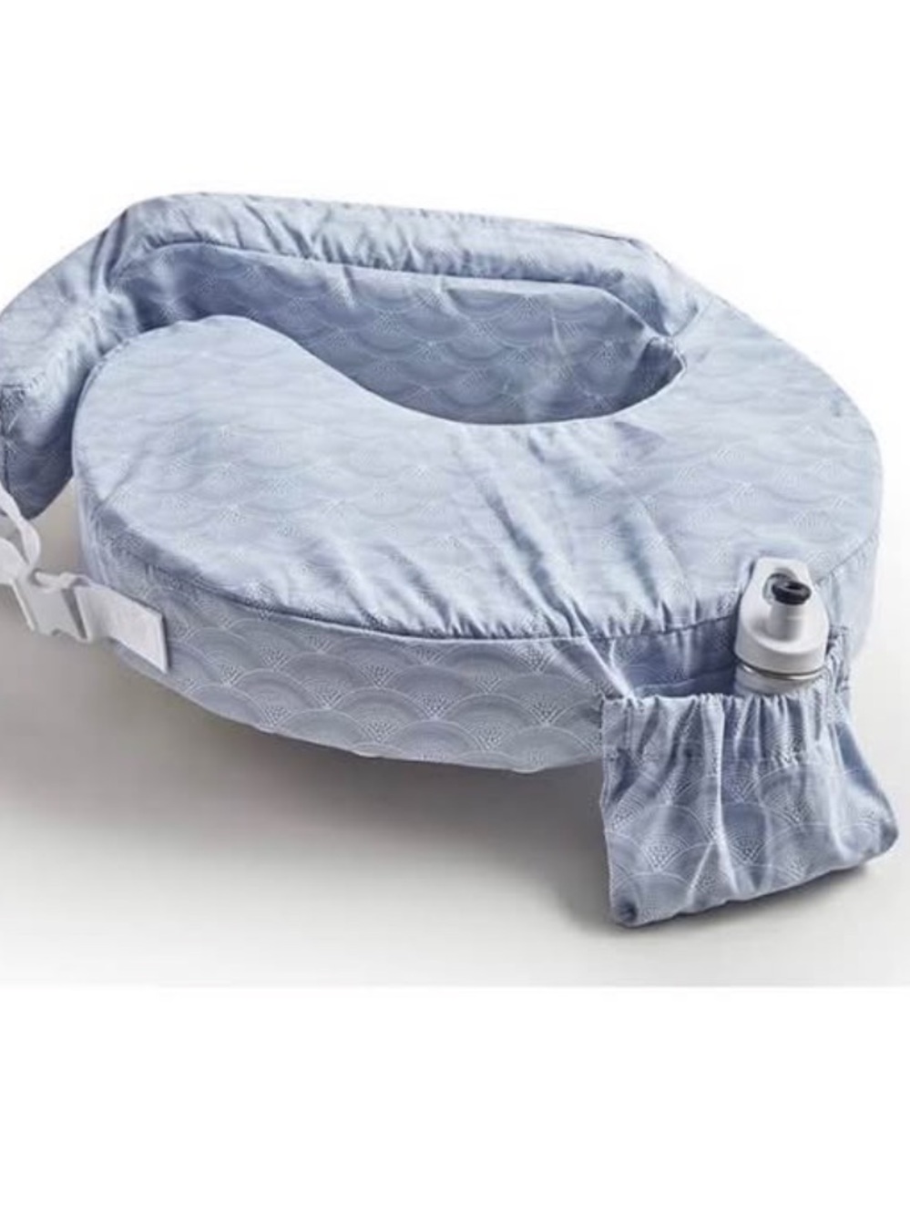 My Breast Friend Nursing Pillow with Side Pocket - Light Blue